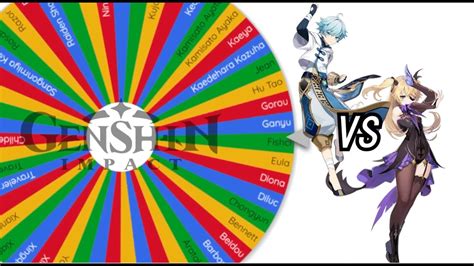 spin the wheel genshin characters 4.3|Genshin Impact Characters (for random team) (4.3 update).